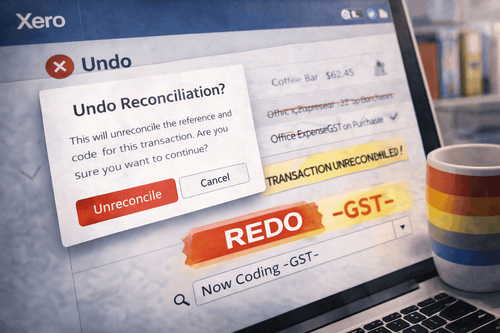 Unreconcile and Redo in Xero: What Actually Happens